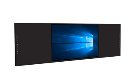 智慧黑板采用電容觸摸技術，將傳統手寫黑板與多媒體設備相結合